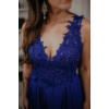 Kép 4/4 - Mona kék maxi ruha